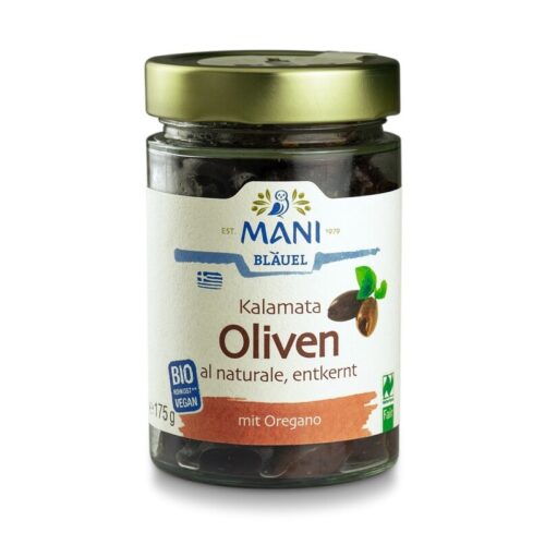 ΜΑΝΙ - Kalamata Oliven al naturale mit Oregano, 205g
